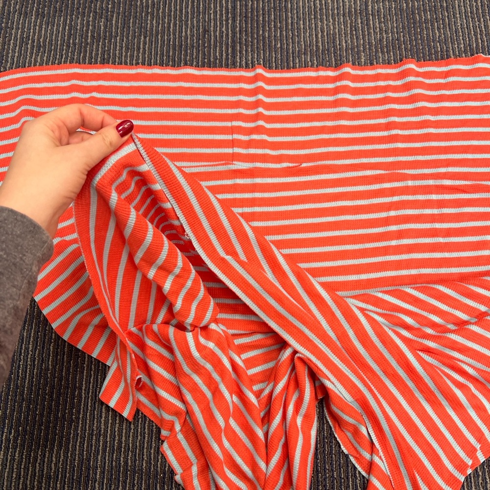 Red and White Scarf versatile Fabric